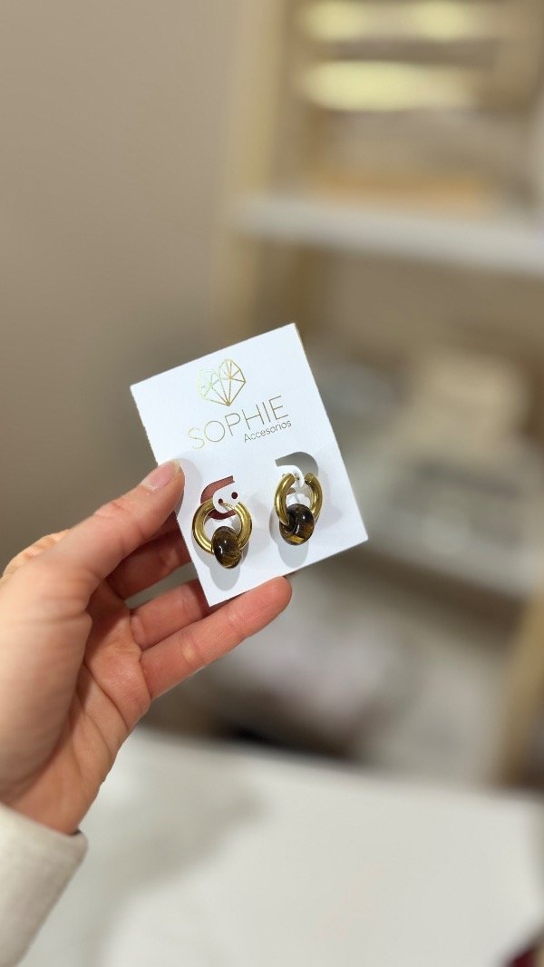 Producto - Aros Amin ojo de tigre