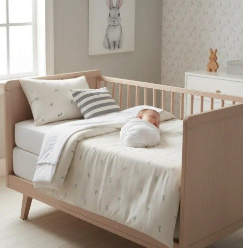 Producto - Set de cuna Rabbit gris