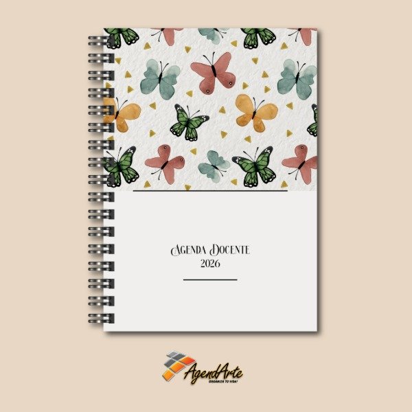 Producto - Agenda Docente 2 Cursos - Tapa dura A5 - Diseño 6