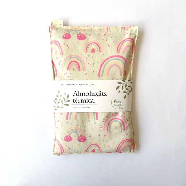Producto - Almohadita  Clásica PURO ALGODON Arco Iris Rosa