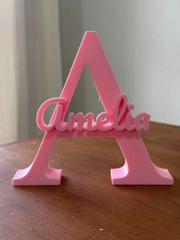 Producto - Letras iniciales con nombre 3D - 2