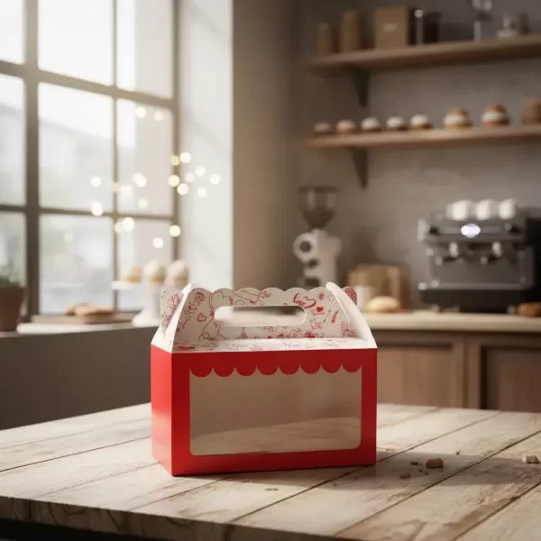 Producto - Caja Valijita Con Visor En Cartulina Love X10 U