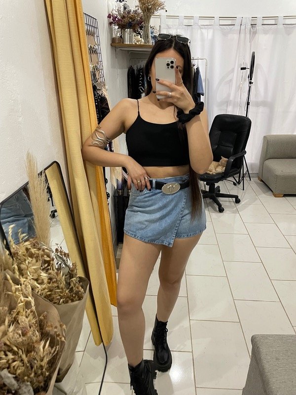 Producto - Short pollera Jean Tita