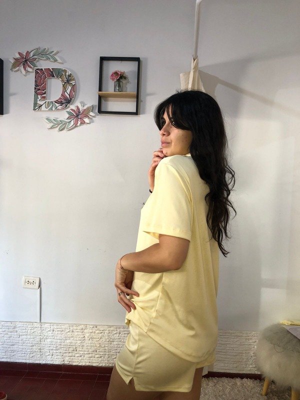 Pijama camisero vainilla — imagen 3
