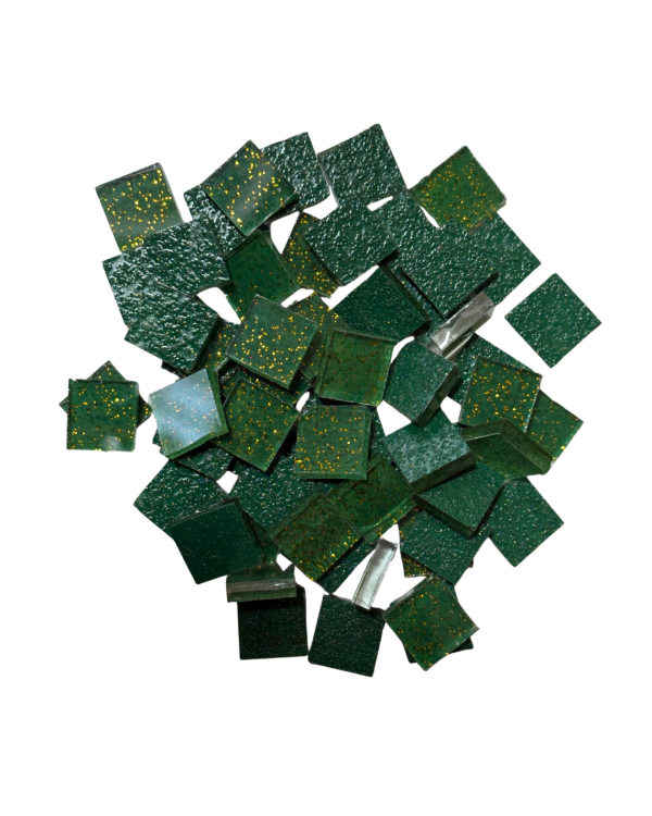 Producto - Vidrios - cuadrado 1x1 cm - Verde ingles - 1
