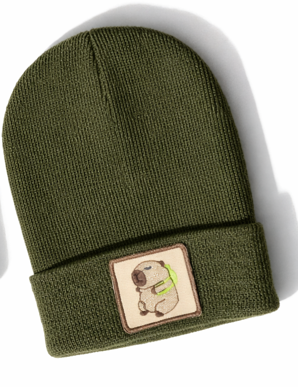 Producto - Gorro aplique Capibara verde