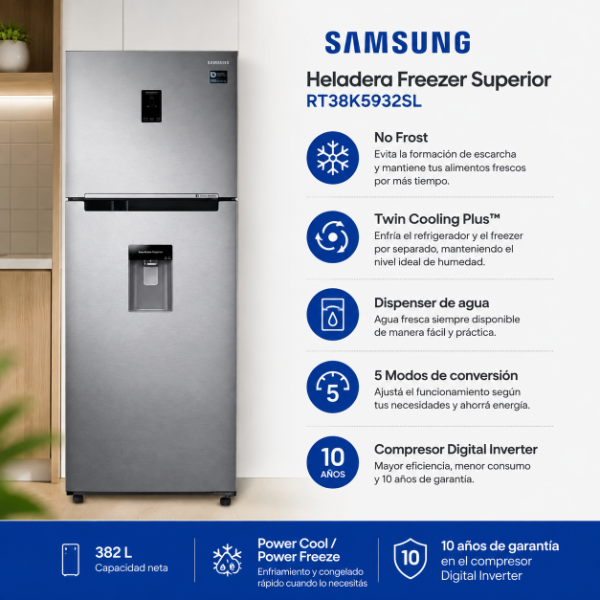 Producto - HELADERA SAMSUNG RT38K5932SL-382 LTS