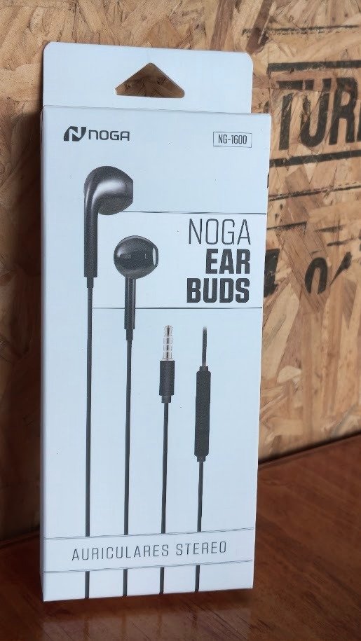 Producto - Auriculares Celular In Ear Manos Libre Microfono Noga Ng1600 Color Negro - 1