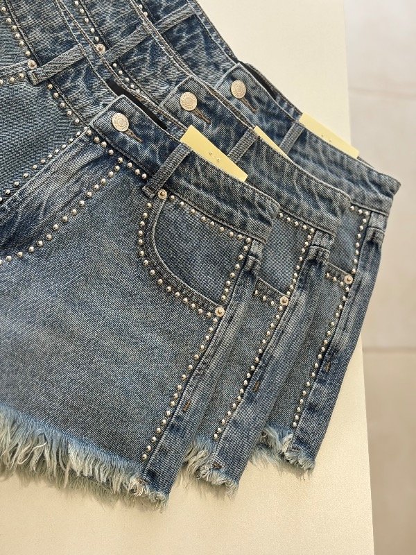 Producto - Short jeans tachas celeste