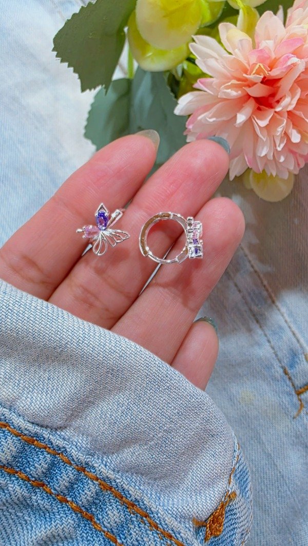 Producto - Argollas mariposa color AB