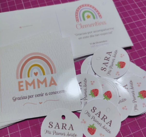 Producto - Tarjetas por Hoja, para evento y cualquier ocasion. (Plancha A4) - 0