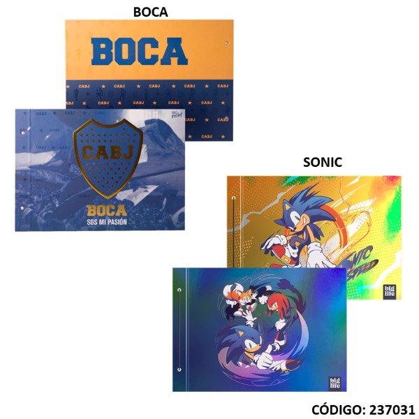 Producto - CARP AP CARTONE BIG LIFE LICENCIA-Diseño sujeto a disponibilidad