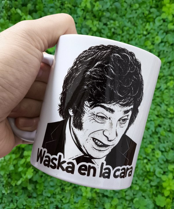 Producto - Waska en la cara [Javier Milei] [Stencil Art]