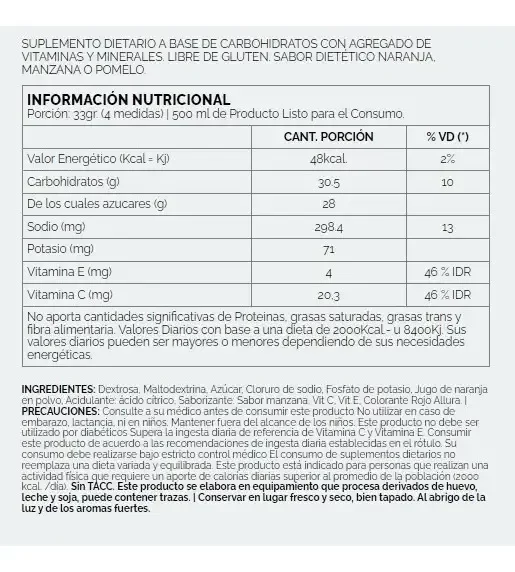 Producto - HYDROMAX sport drink  ELECTROLITOS/POTASIO beb. isotónica - 1320gr NUTREMAX - 2