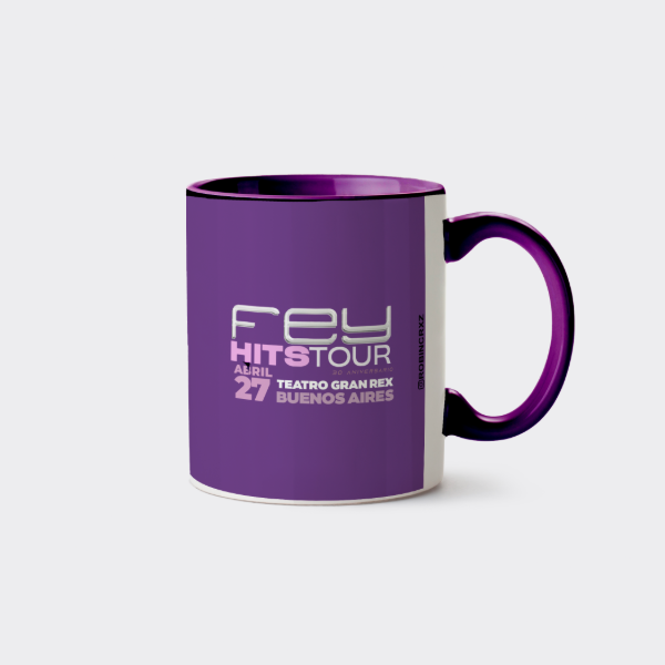 Producto - Taza Fey Hits Tour Gran Rex Buenos Aires Ceramica Mango de color - 1
