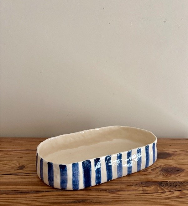Producto - Fuente ovalada azul cobalto - ENTREGA INMEDIATA - 1