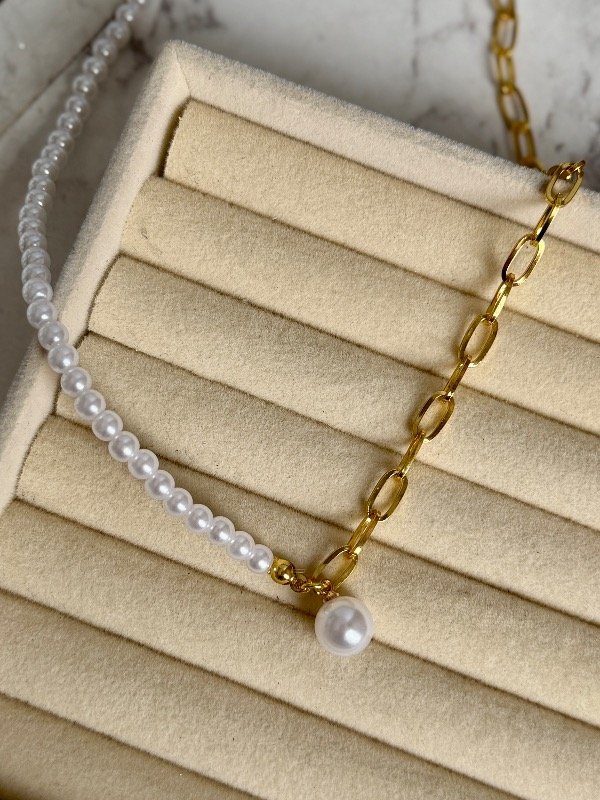 Producto - Cadena perlas DORADO