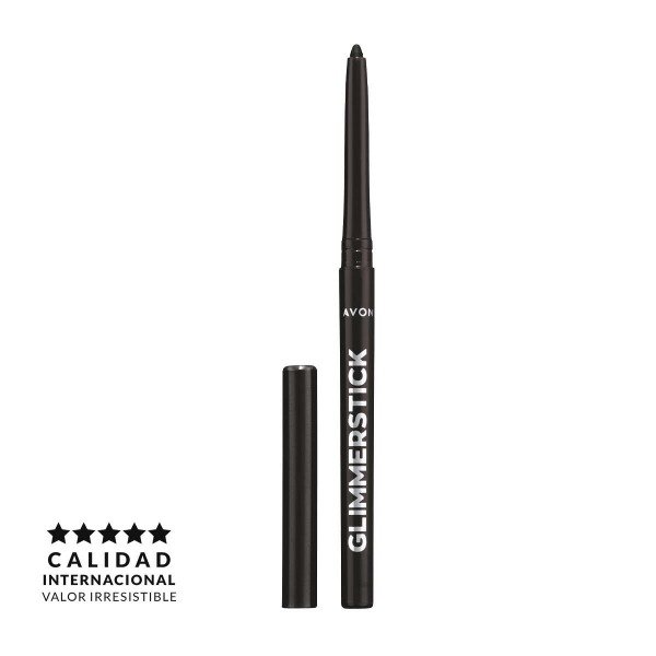 Producto - Delineador Retráctil para Ojos Glimmerstick Blackest Black- Avon True