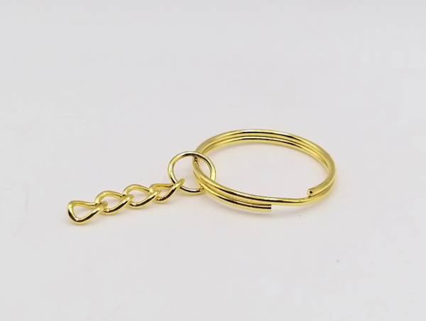 Producto - Argollas sin fin para llavero dorado
