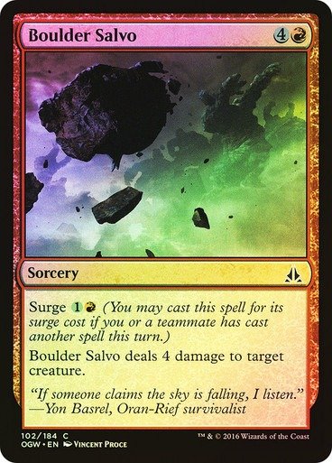 Producto - Boulder Salvo Foil  Oath of the Gatewatch