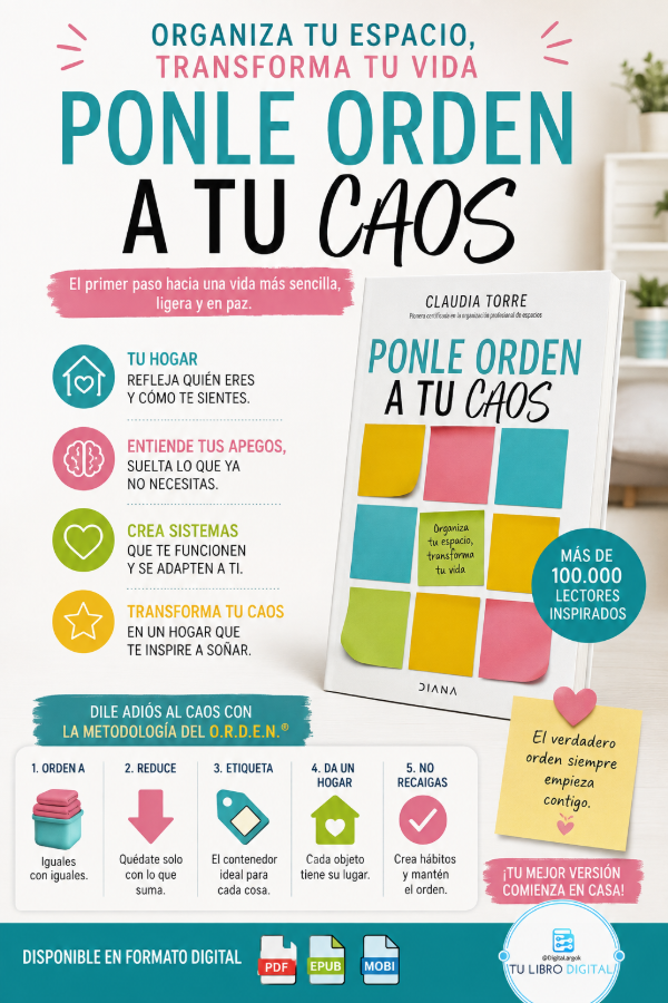 Producto - PONLE ORDEN A TU CAOS CLAUDIA TORRE