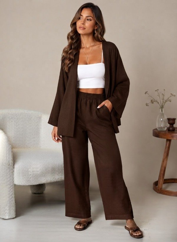 Producto - Conjunto de Lino con Saco - 6