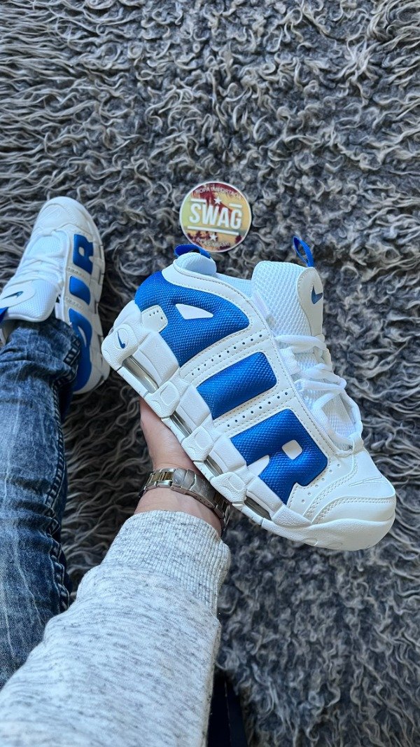 Producto - AIR MORE UPTEMPO LOW WHITE ROYAL BLUE
