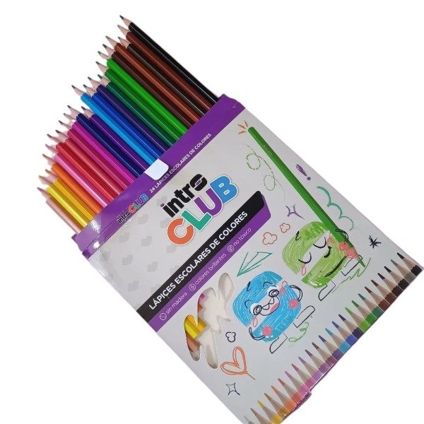 Producto - Lapices de colores x 24 Intro Club