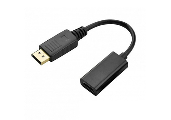 Producto - Conversor display port a hdmi H/M-1080p -black -Netmak (NM-C102)