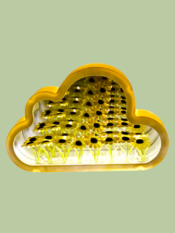 Producto - Lampara/espejo nube de girasoles infinitos