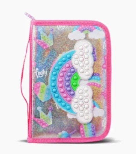 Producto - CARTUCHERA FOOTY RAINBOW POP IT