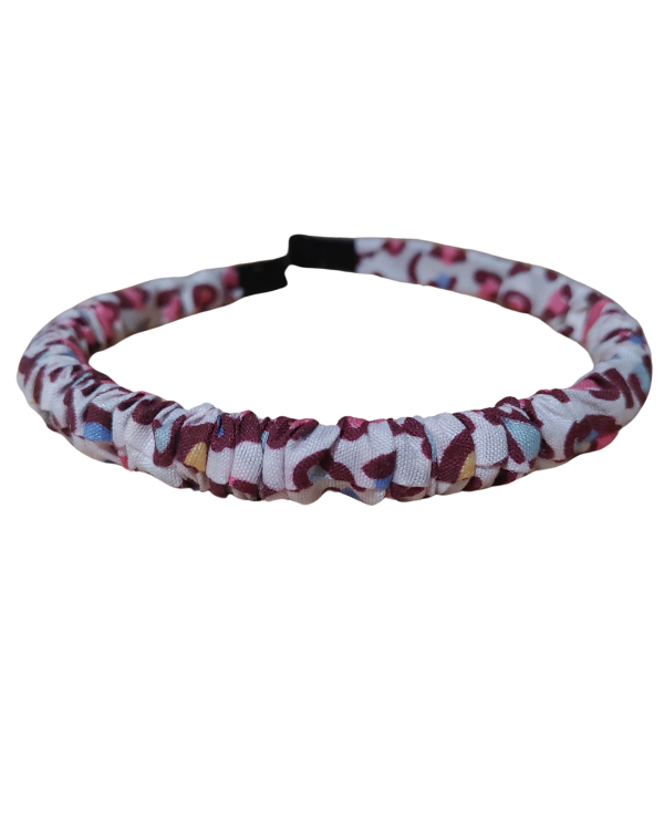 Producto - Vinchas Plasticas Forradas En Tela Con Frunce Mujer Niñas - 4