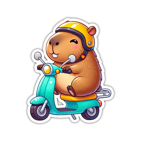 Producto - Sticker Generales Diseño 437 Capibara Carpincho