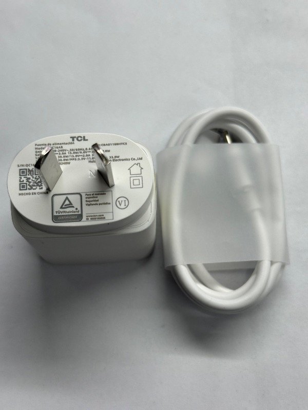 Producto - CARGADOR ORIGINAL TCL 60 NXTPAPER T626K + CABLE