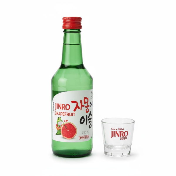 Producto - Soju JINRO Pomelo + Vaso