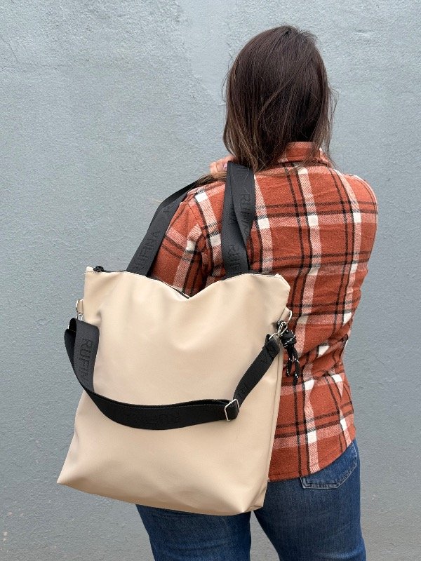 Producto - Cartera Romi tela color Natural - 0