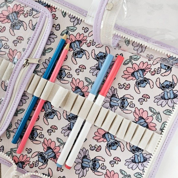 Producto - Cartuchera con bolsillos,  Stich mixta