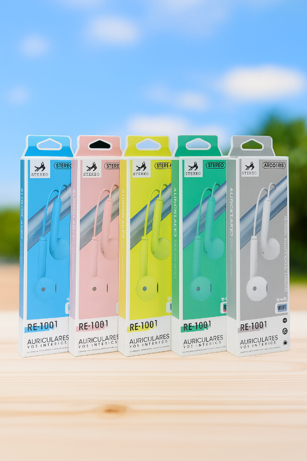 Producto - Auriculares con Cable Arcoiris 1001