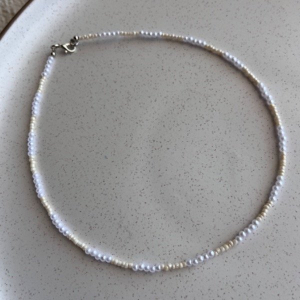 Producto - Choker Alfonsina - crema