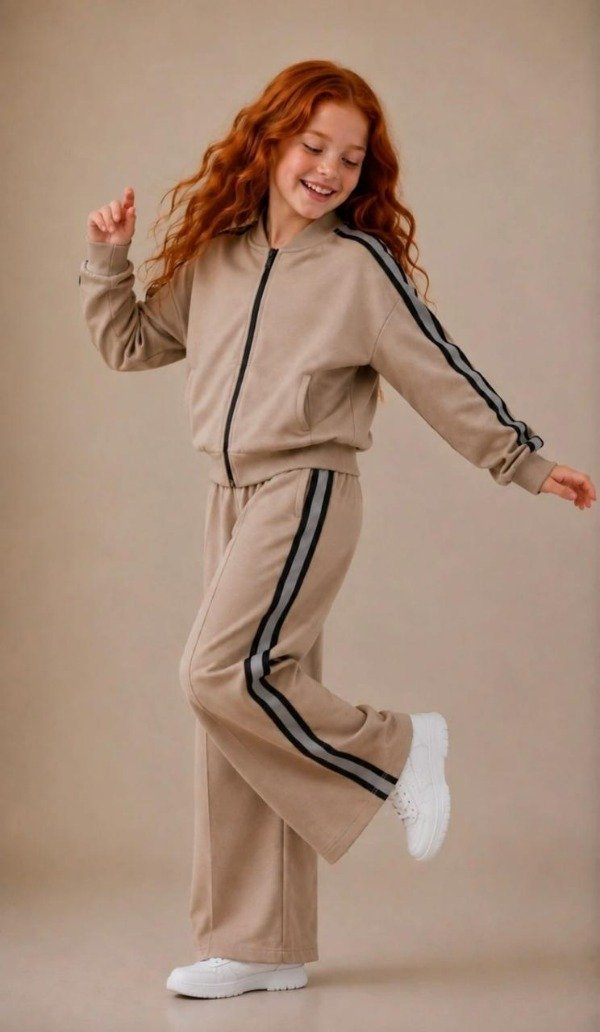 Producto - CONJUNTO DEPORTIVO CREMA