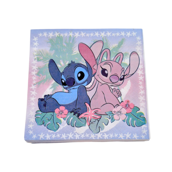 Producto - Servilleta Angel y Stitch x 10