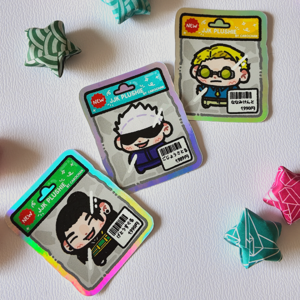 Producto - Sticker Vinilo Holograficos - JJK Plushie