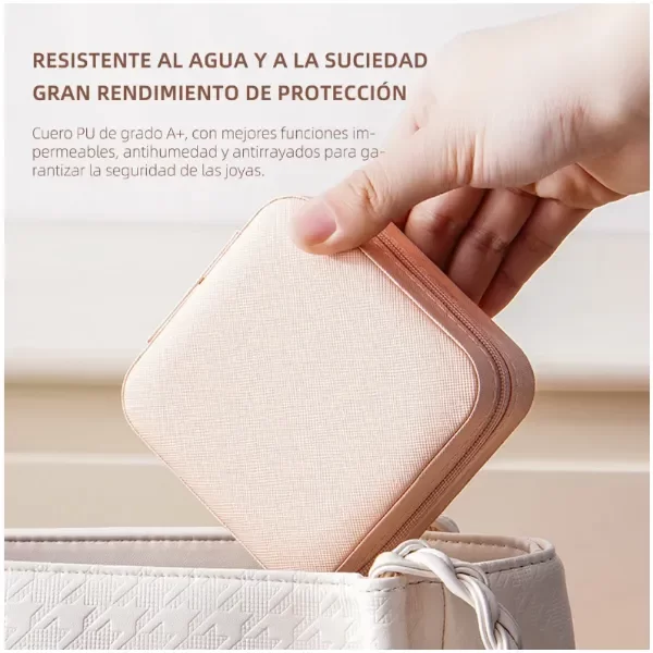 Producto - Mini Joyero Portátil Para Aros Anillo Collares - 5