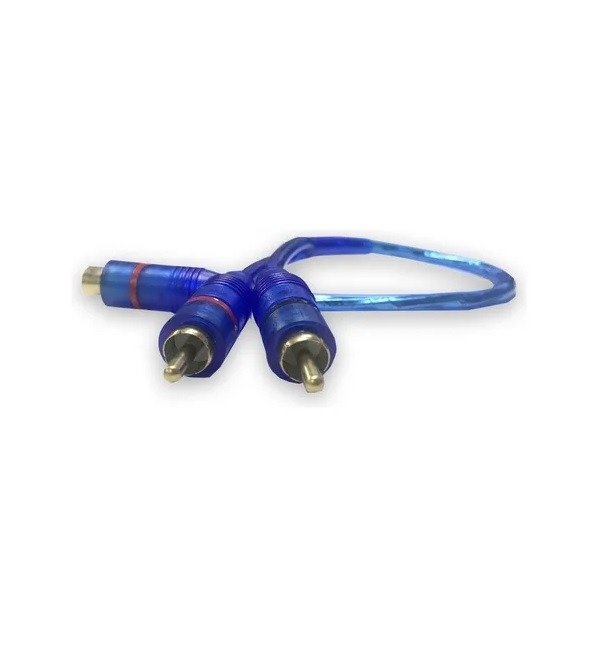 Producto - CABLE RCA DERIVADOR "Y" 1 HEMBRA 2 MACHOS 30 CM AMPLIFICADORES