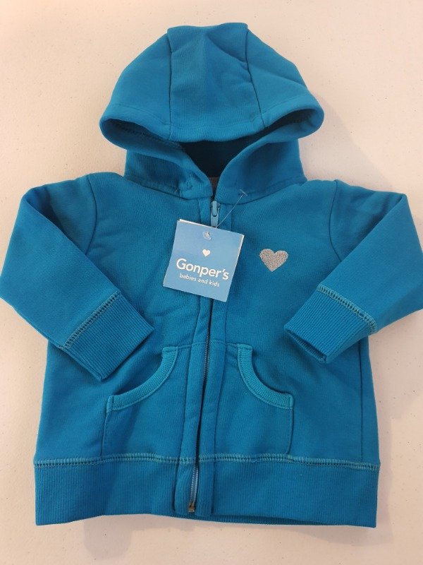 Producto - Campera Friza Lisa Turquesa