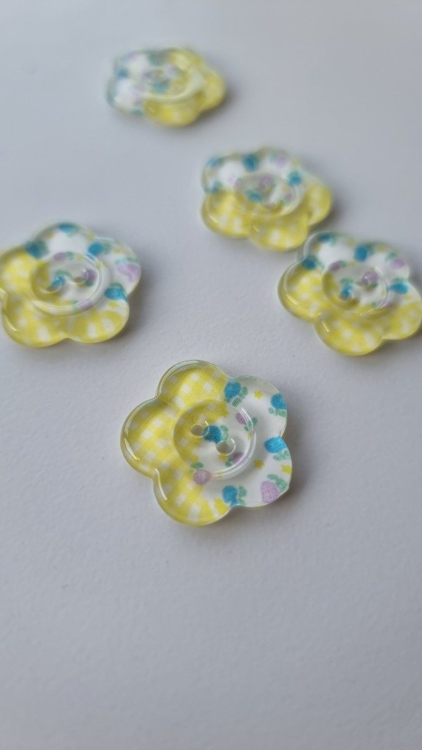 Producto - Botón de resina FLORAL 3