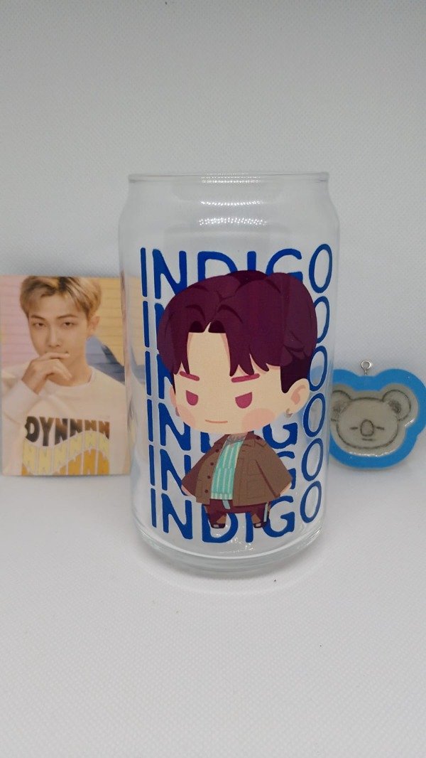 Producto - Vaso RM BTS Indigo - Still Life - DTF UV