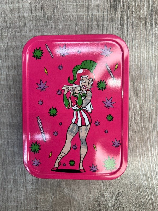 Producto - Lata Metal Rosa Zeus