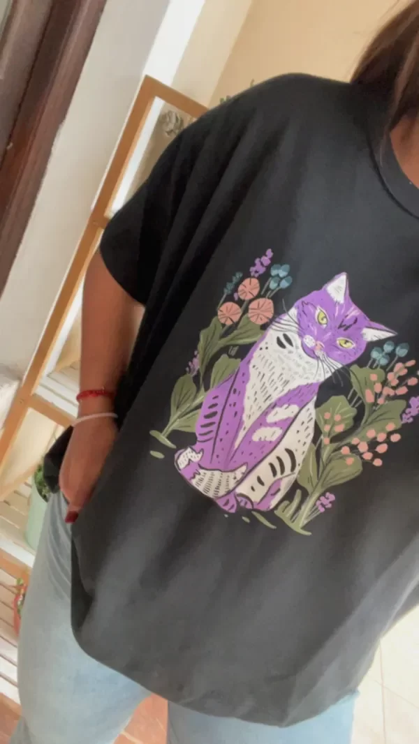 Producto - Remera Violet Cat - 1