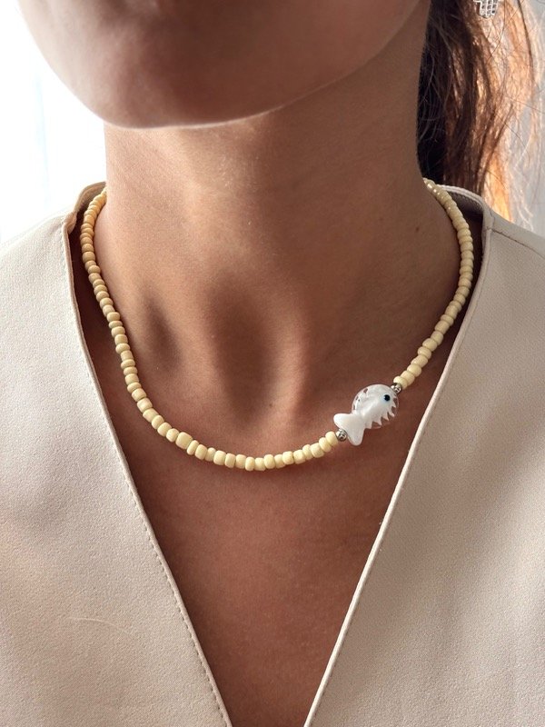 Producto - Collar fish yellow